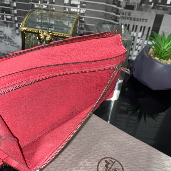 Authentic Rare Pink Hermes Bearn Wallet - Picture 16 of 16